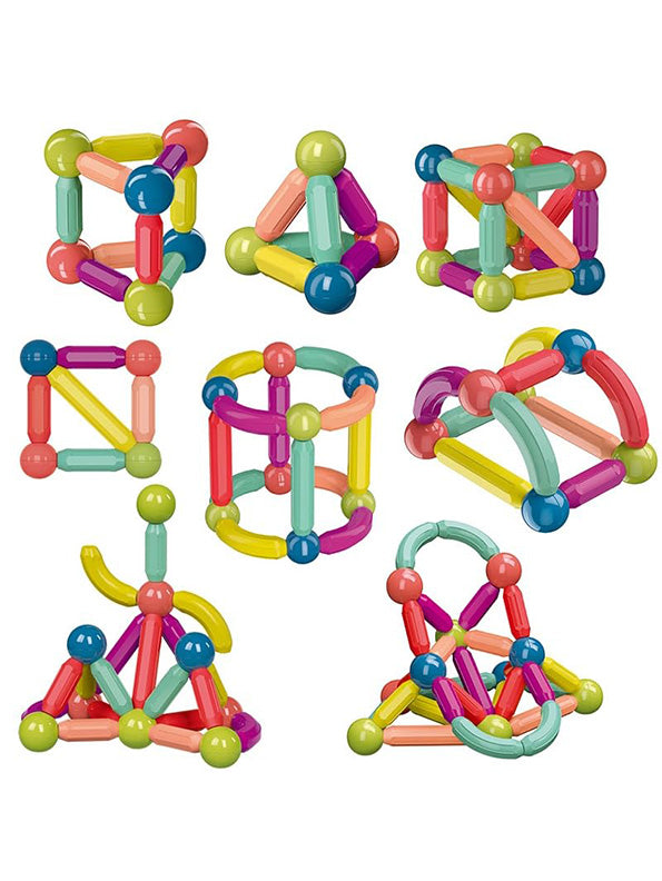 Magnetic Building Sticks Blocks Toys 80 Pcs (NXL-10) - Toyloft