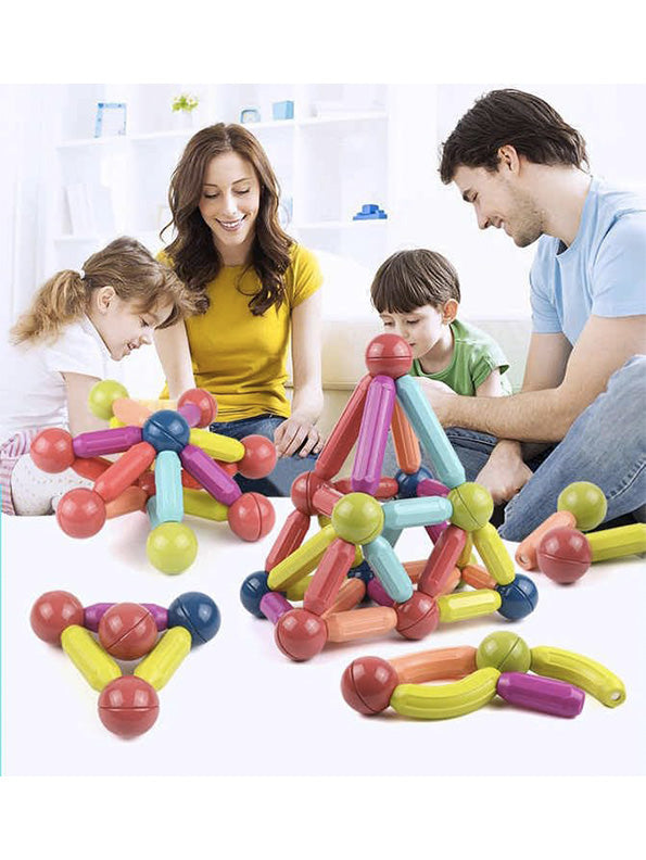 Magnetic Building Sticks Blocks Toys 80 Pcs (NXL-10) - Toyloft