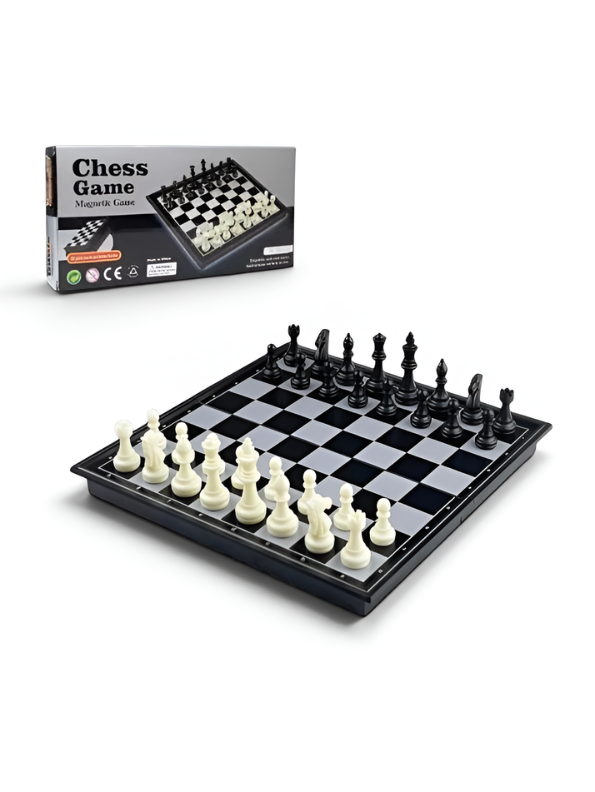 Magnetic Chess Set – Folding Portable Travel Board Game with Strong Magnets TV3759.