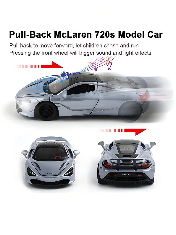 McLaren 720s Model Metal Diecast Car - Purple Scale 1:32 (T-M-15) - Toyloft