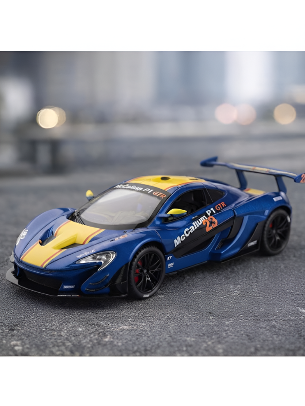 McLaren P1 GTR Diecast Car 1:22 Scale | Metal Alloy Model Racing Car MD584