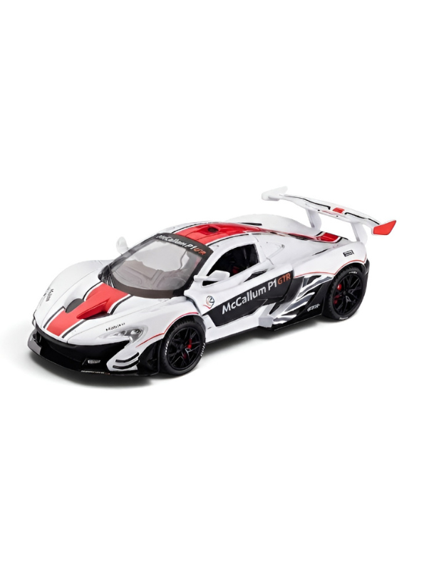McLaren P1 GTR Diecast Car 1:22 Scale | Yellow Metal Alloy Model Racing Car MD584