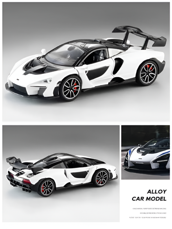 McLaren Senna Diecast Model Car | 1:32 Scale Alloy Diecast Car with Acrylic Display Box MD564