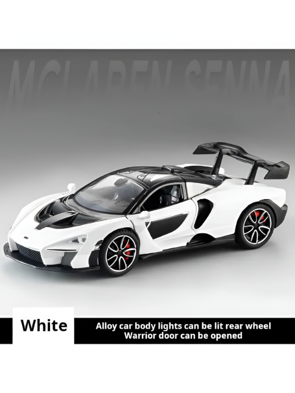 McLaren Senna Diecast Model Car | 1:32 Scale Alloy Diecast Car with Acrylic Display Box MD564
