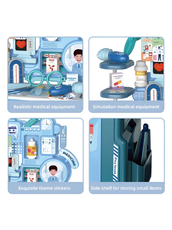 Medical Station Playset for Kids with 42 Accessories | Pretend Play Doctor Kit MD560