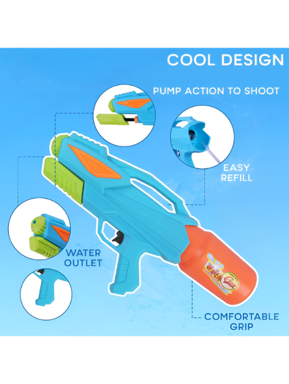 Mega Super Soaker Water Gun – High-Capacity Long-Range Pichkari.