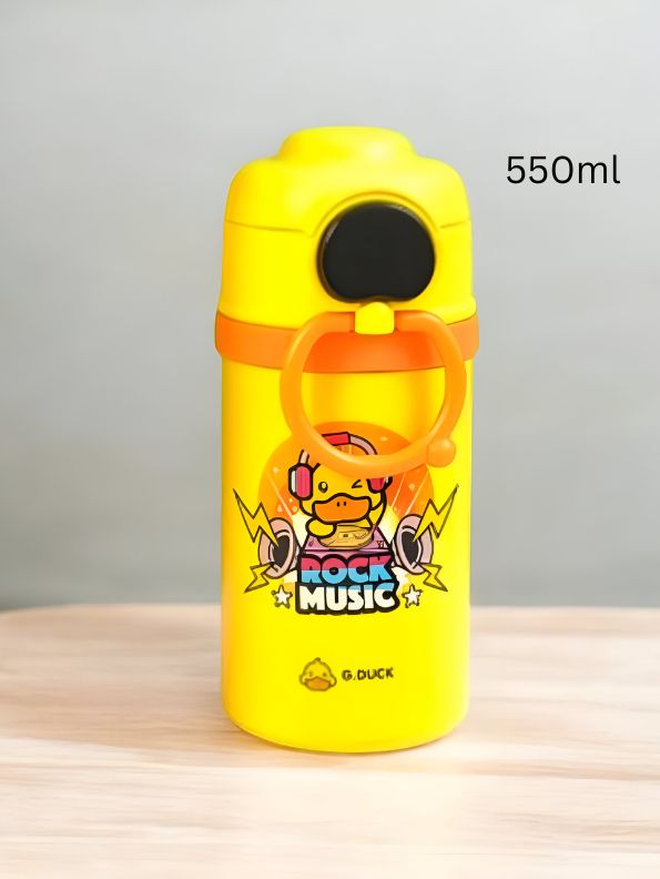 Meloduck - DuckySip - Cute Duck Water Bottle for Kids | 550ml with Temperature Display | BPA-Free & Leakproof NOV8342.