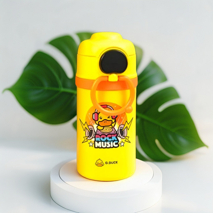 Meloduck - DuckySip - Cute Duck Water Bottle for Kids | 550ml with Temperature Display | BPA-Free & Leakproof NOV8342.