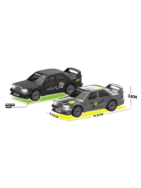 Mercedes-Benz 190E Evo RC Drift Car with LED Lights & Remote Control MD574