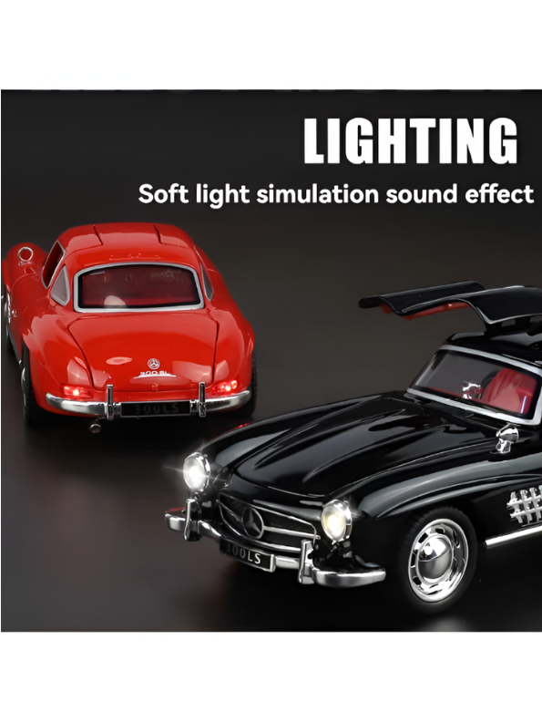 Mercedes-Benz 300SL Diecast Alloy Model Car 1:32 Scale with Acrylic Display Box MD26