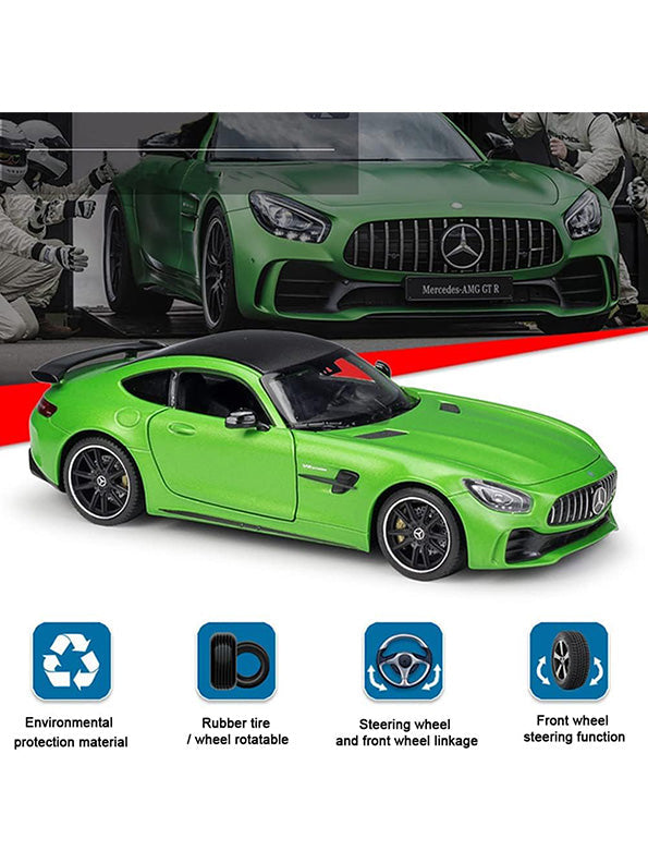 Mercedes Benz AMG GT Road Race Metal Model Diecast Car - Green - TV-S-24 - Toyloft