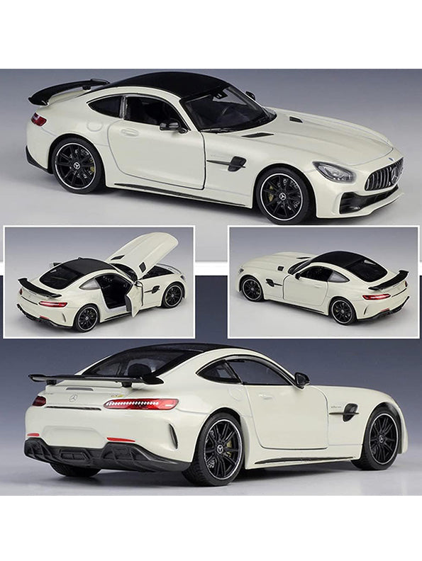 Mercedes Benz AMG GT Road Racing Metal Model Diecast Car - White (L12-107) - Toyloft