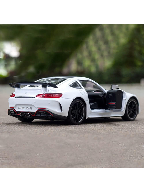 Mercedes Benz AMG GT Road Racing Metal Model Diecast Car - White (L12-107) - Toyloft