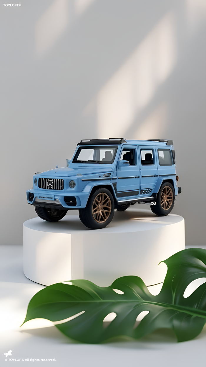 Mercedes-Benz G-Class G63 AMG Diecast Car 1:24 Scale Blue LMI15058.