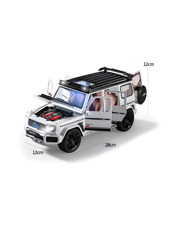 Mercedes-Benz G-Wagon Diecast SUV Model Car 1:18 Scale Collectible Car Red TV4744.