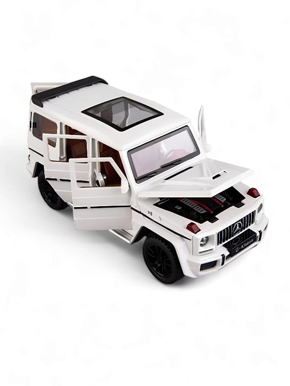 Mercedes Benz G55 Metal Model Diecast Car - White (TV-May-13) - Toyloft