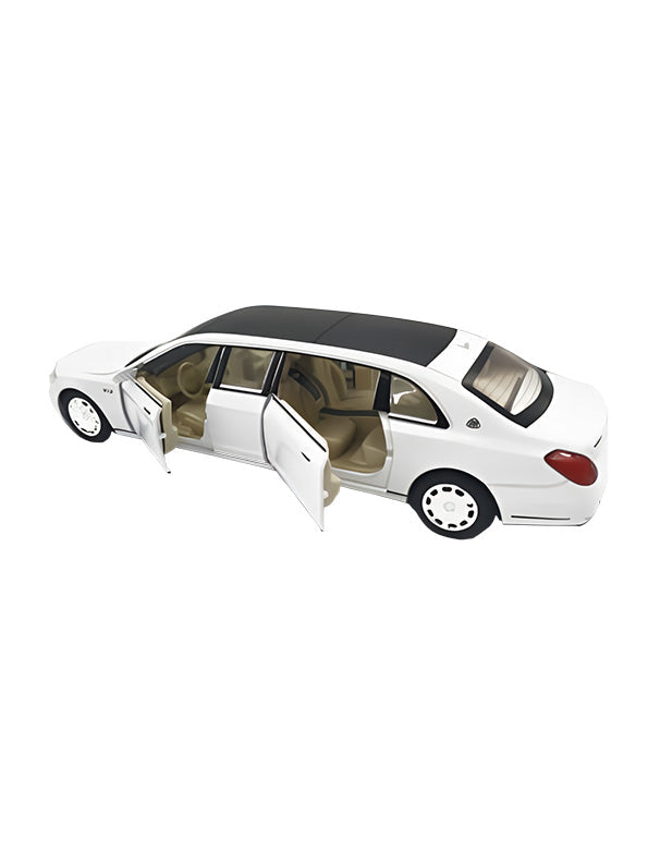 Mercedes Benz Maybach S600 Limousine Metal Model Diecast Car - White (L12-87) - Toyloft