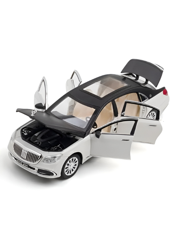 Mercedes Benz Maybach S600 Metal Model Diecast Car - 1:24 Scale White LMI14224