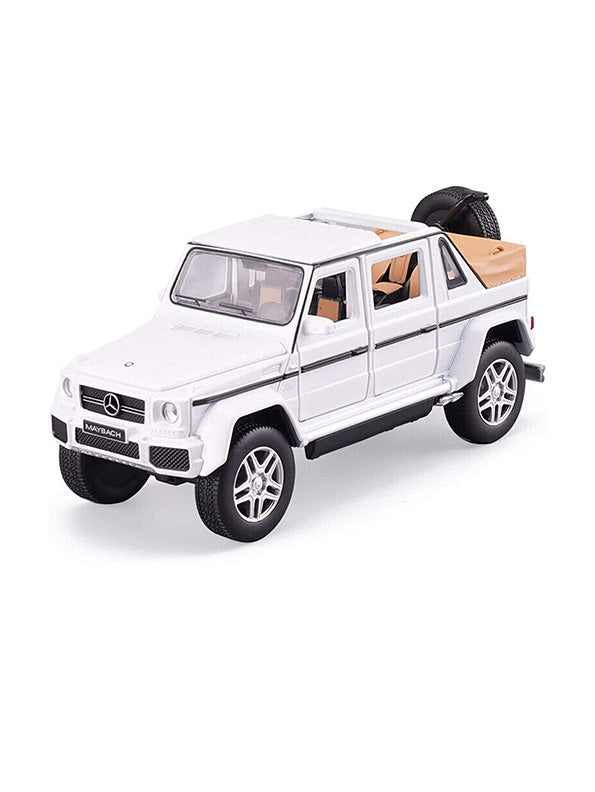 Mercedes-Benz Model Metal Diecast Car Scate White 1:22 (MD-N-24)