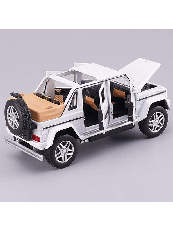 Mercedes-Benz Model Metal Diecast Car Scate White 1:22 (MD-N-24)