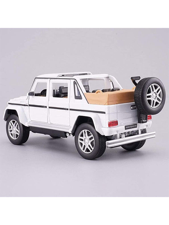 Mercedes-Benz Model Metal Diecast Car Scate White 1:22 (MD-N-24)