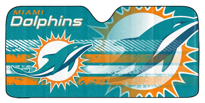 Miami Dolphins Auto Sun Shade - 59"x27"-0