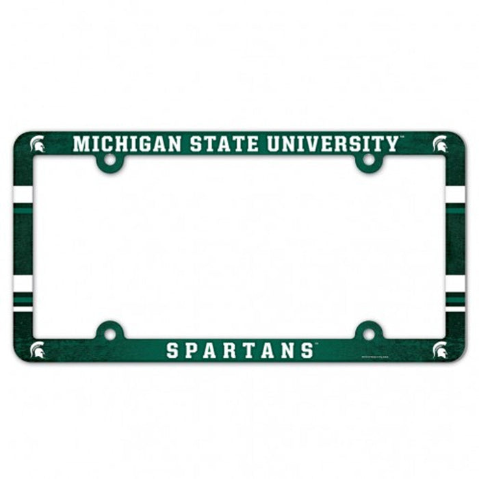 Michigan State Spartans Plastic Full Color License Plate Frame