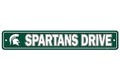 Michigan State Spartans Sign 4x24 Plastic Street Style CO-0