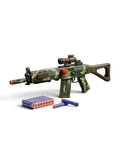 Military Camouflage Toy Rifle with Foam Darts and Scope – Kids Combat Plastic Shooting Play Set LMI13628