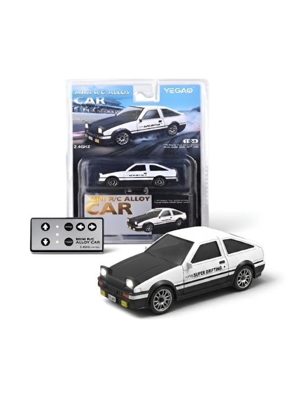 Mini 1:64 Alloy RC Drifting Car with 2.4GHz Full Proportional Control MD592