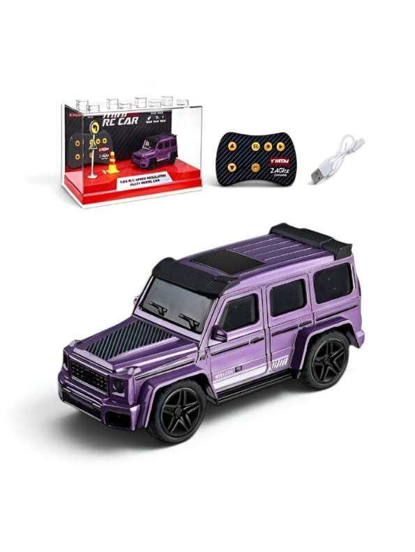 Mini 1:64 Mercedes-Benz Alloy Remote Control Car with Acrylic Display Box MD4.