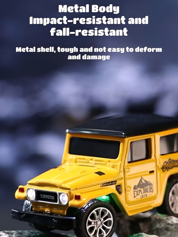 Mini 1:64 Scale RC Off-Road Land Cruiser Toy Car Pink TV5716.