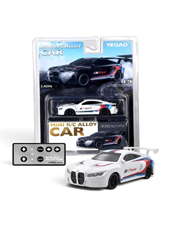 Mini BMW Remote Control Alloy Car 1:64 Scale– 2.4GHz Pocket-Sized Micro RC Racing Car MD591