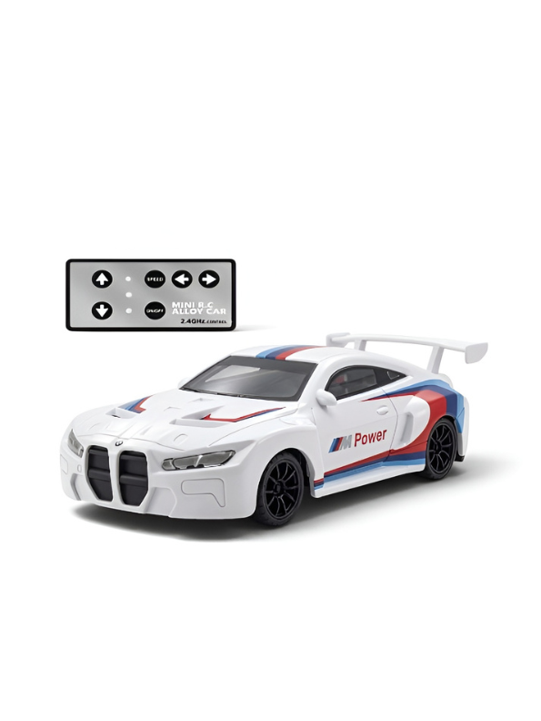Mini BMW Remote Control Alloy Car 1:64 Scale– 2.4GHz Pocket-Sized Micro RC Racing Car MD591