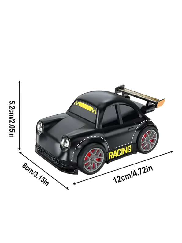 Mini RC Drift Racing Car with LED Headlights – Black 2.4GHz Remote Control Pocket Sports Car Toy with Drifting Action MD558