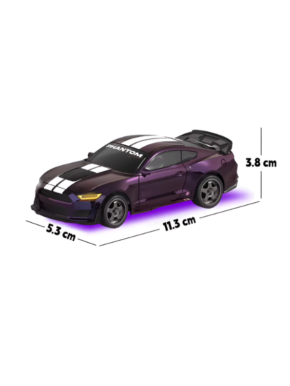 Mini RC Mustang Drift Car Set Scale 1:43 with Barricades MD603.