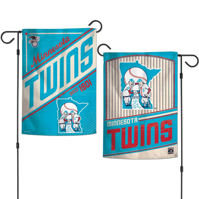 Minnesota Twins Flag 12x18 Garden Style 2 Sided Cooperstown-0