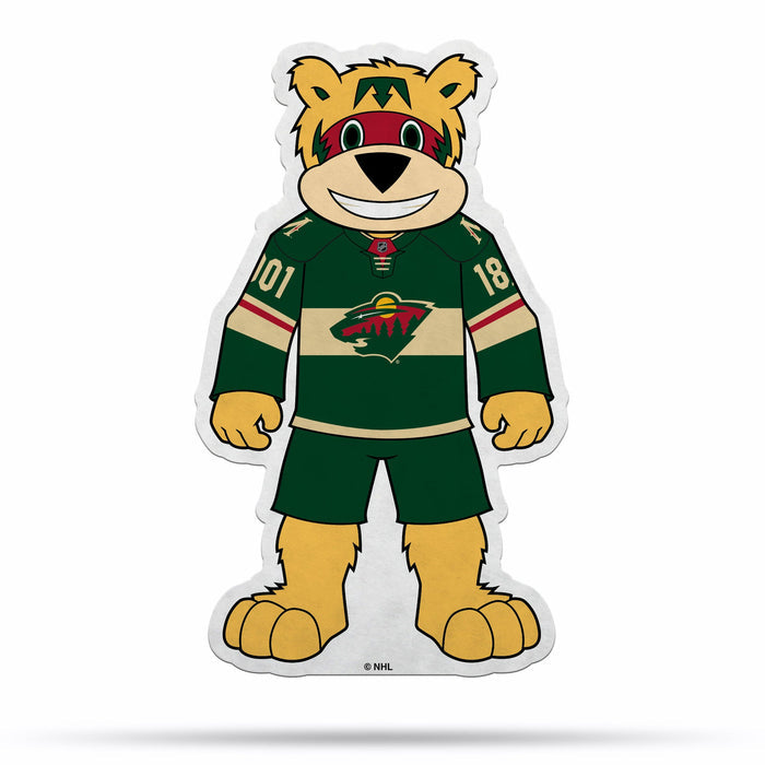 Minnesota Wild Pennant Shape Cut Mascot Design-0