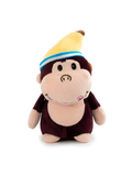 Monkey Plush Toy with Nightcap 7-Inch – Soft Stuffed Monkey Animal Brown ST11920.