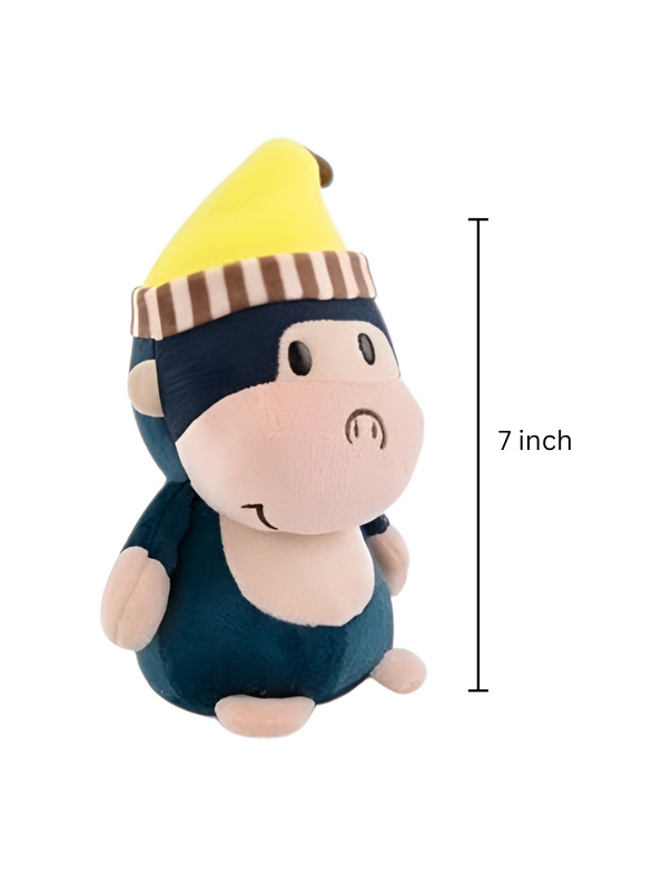Monkey Plush Toy with Nightcap 7-Inch – Soft Stuffed Monkey Animal ST11920.