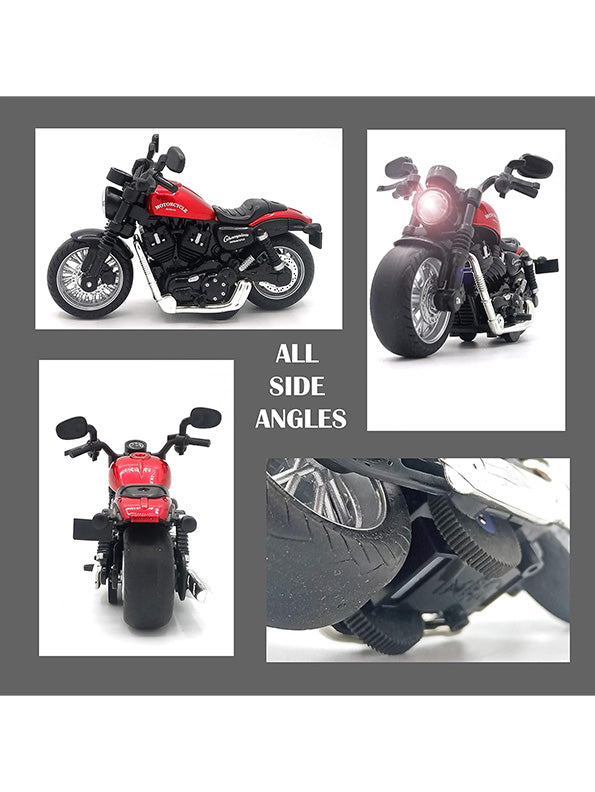 Motorbike Metal Diecast Model - Red (MD-18) - Toyloft
