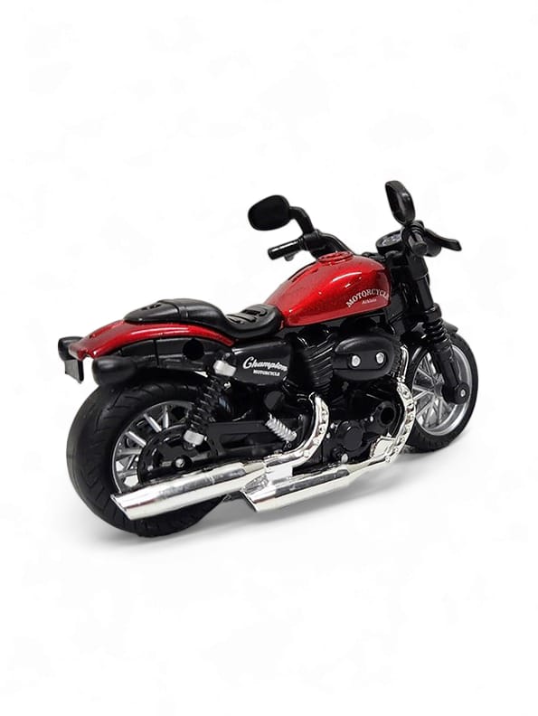 Motorbike Metal Diecast Model - Red (MD-18) - Toyloft