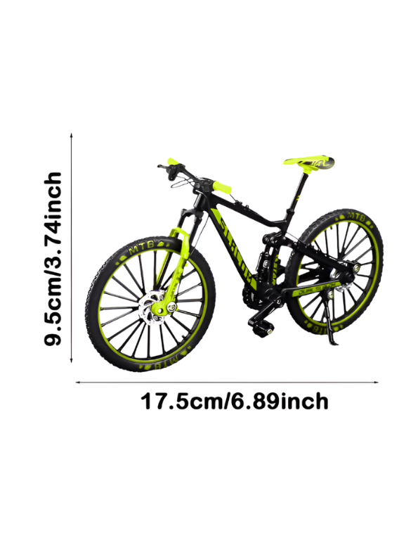 MTB Replica with Realistic Design Mountain Bike Model 1:8 Scale - Green.