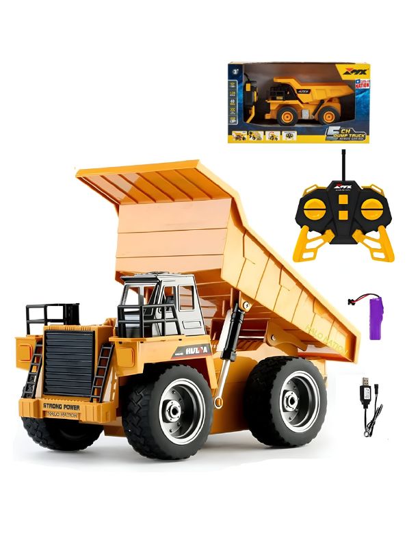 MudMonster X5 – Advanced 5-Channel Remote Control Dump Truck Toy for Kids with Realistic Features - TV4221