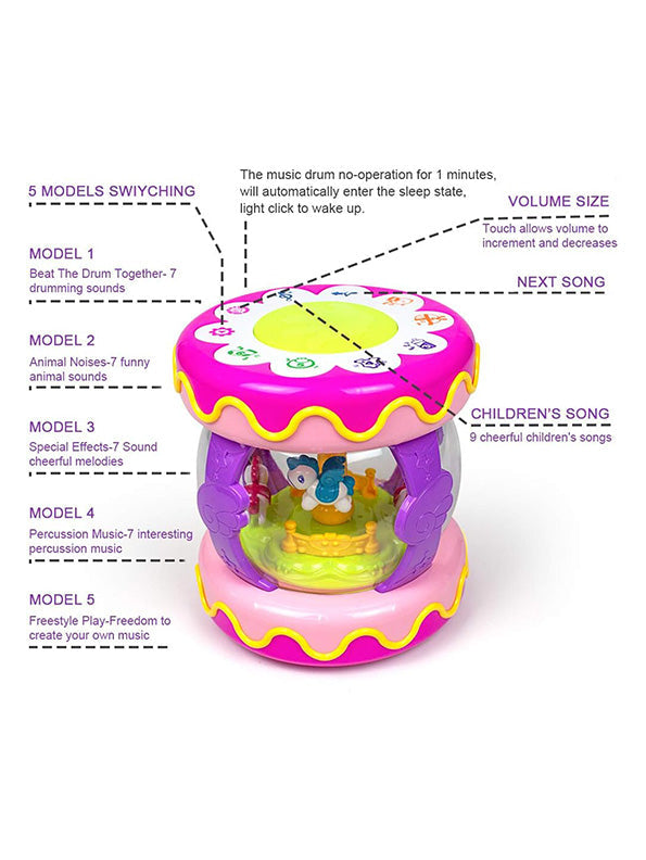 Multi-Function Music Drum Toy For Kids (NX-AG-24) - Toyloft