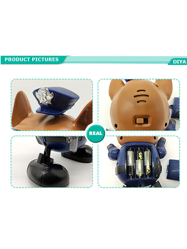 Musical Dancing Police Dog Toys For Kids (MS-S-24) - Toyloft