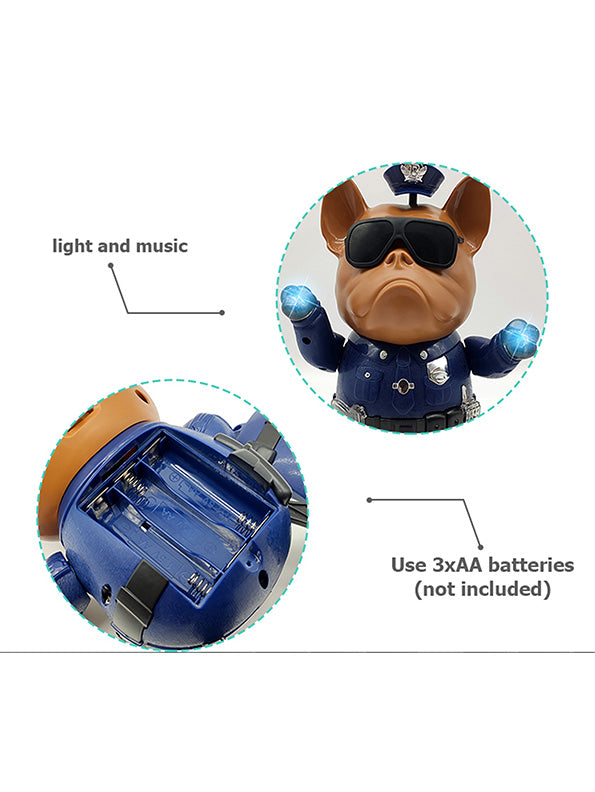 Musical Dancing Police Dog Toys For Kids (MS-S-24) - Toyloft