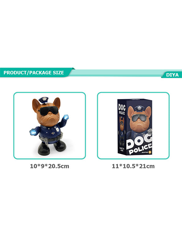 Musical Dancing Police Dog Toys For Kids (MS-S-24) - Toyloft