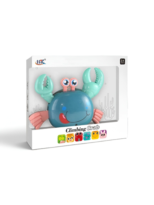 Musical Walking Crab Baby Toy – Interactive Tummy Time Crawling Toy with LED Lights & Music LMI11174.