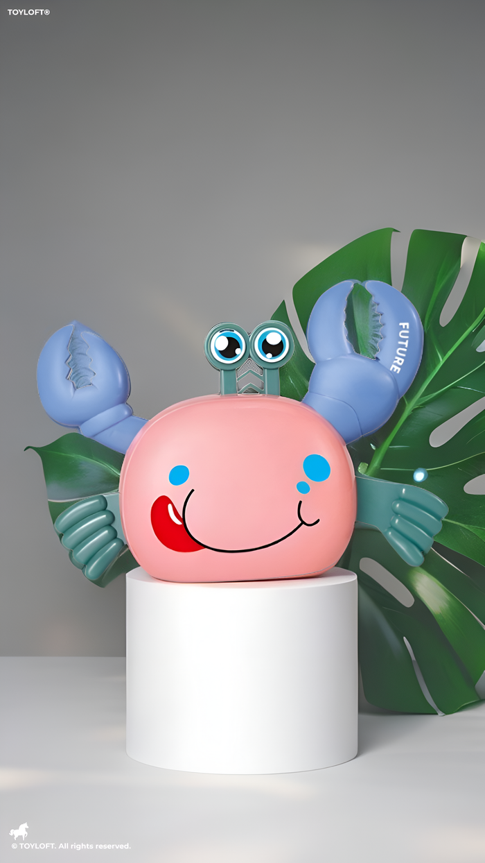 Musical Walking Crab Baby Toy – Interactive Tummy Time Crawling Toy with LED Lights & Music LMI11174.
